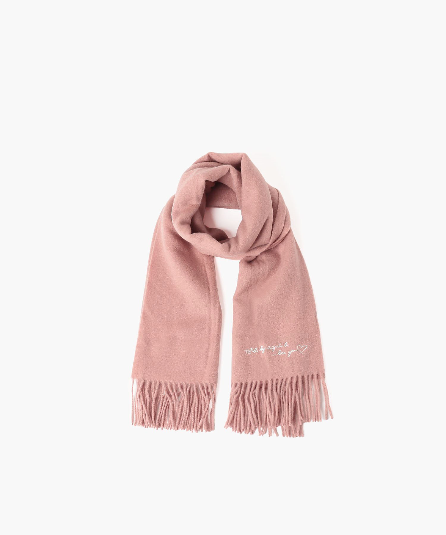 ロゴ刺繍 ウール カシミヤ マフラー（5823WJ60420） | TO B