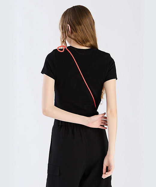 To b．”ロゴ コットン 半袖 クロップド Tシャツ