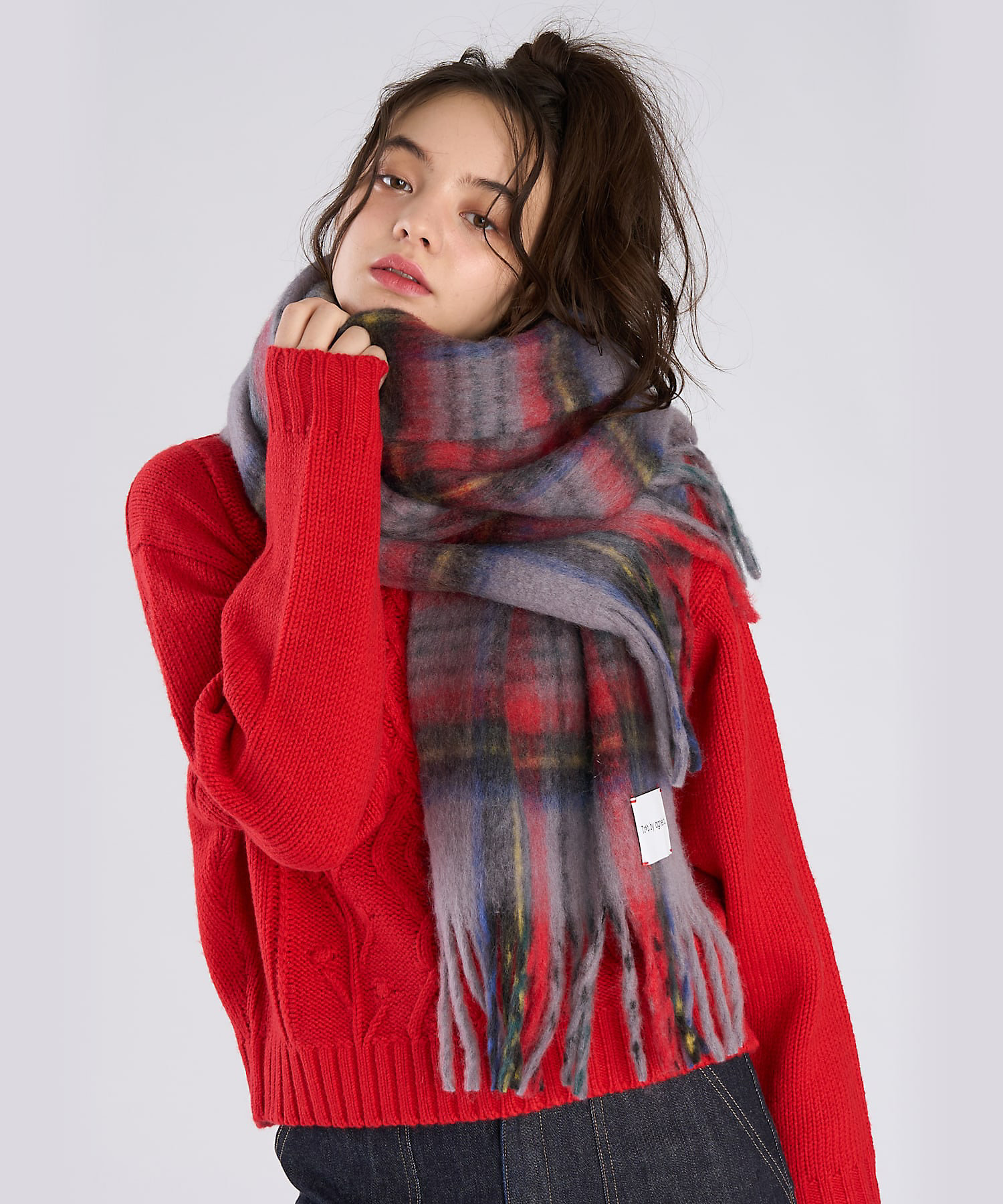 タータンチェック マフラー（6499WY85820） | TO B. BY