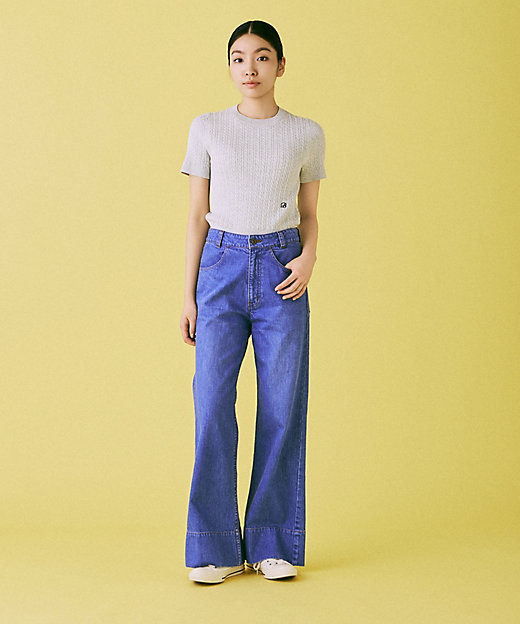 BAGGY FLARE PANTS DENIM MB261ー3012