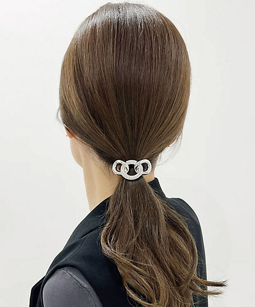 コレットマルーフ チェーンポニーウィズクリスタルズ 23LS－684