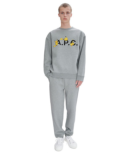 Men】Pokemon ピカチュウ スウェットシャツ H