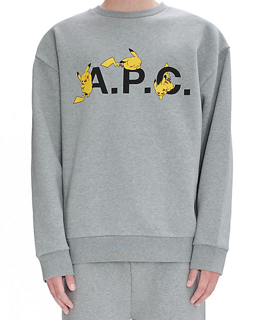 Men】Pokemon ピカチュウ スウェットシャツ H