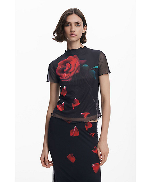 花柄シアートップス Desigual x Tyler