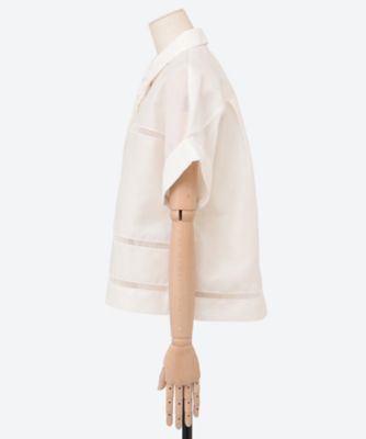 フラッフィーオーガンジー シャツ 4110700668 | ebure