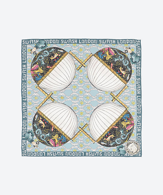 シルクツイルプリントスカーフ | SWASH LONDON/スウォッシュ ロンドン