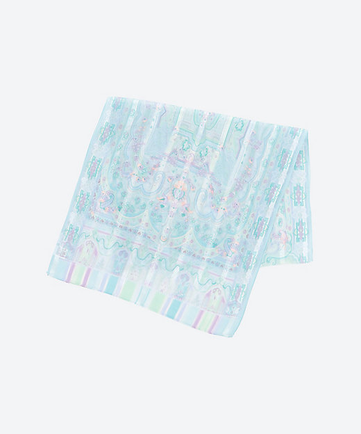 シルクサテンプリントロングスカーフ | mila schon (Women)/ミラ