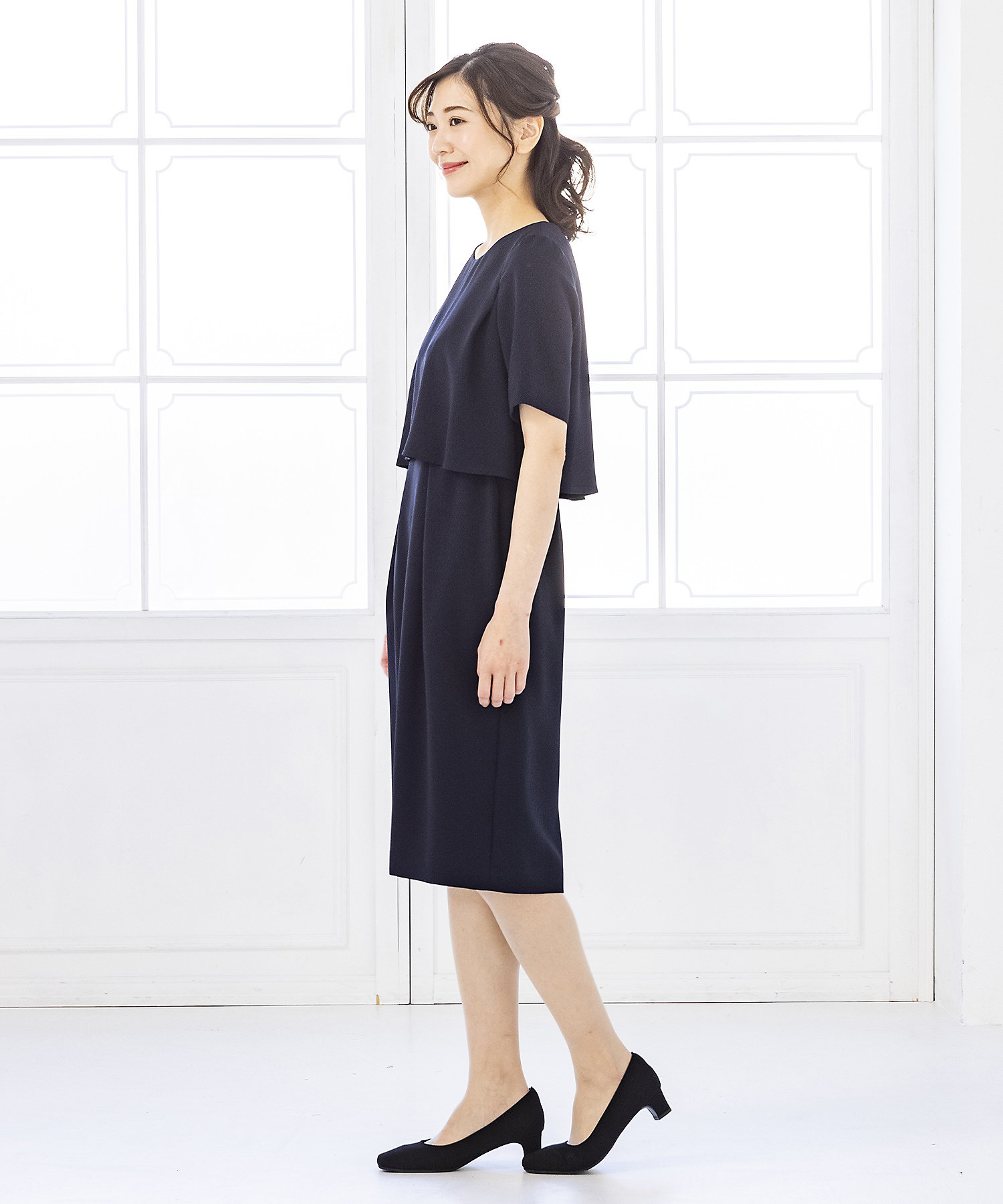 お受験・学校行事・説明会・入卒園学】Vカラージャケット×スーツ風