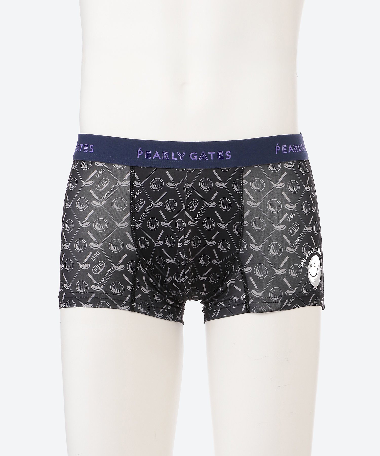 ゴルフボールにこちゃん柄 ボクサーパンツ 前閉じ | PEARLY GATES (Men