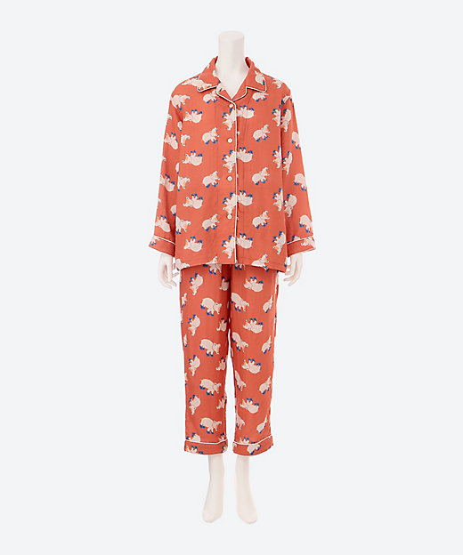 マシュマロガーゼアニマルプリントレディスパジャマ | UCHINO/ウチノ