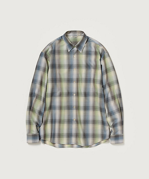 シャツ ＊SUPER LIGHT WOOL CHECK SHIRT