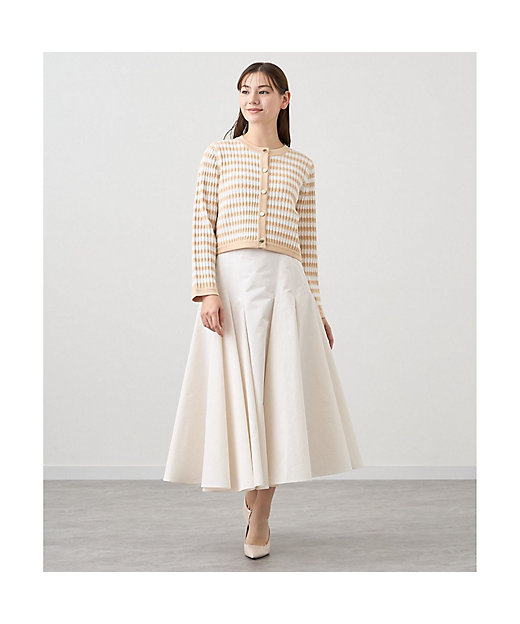 セットアップ対応商品】エコナットツイルイレギュラーフレア スカート