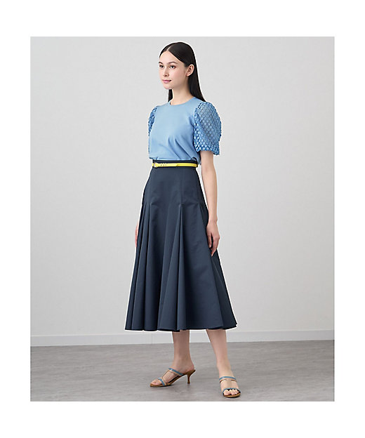 セットアップ対応商品】エコナットツイルイレギュラーフレア スカート