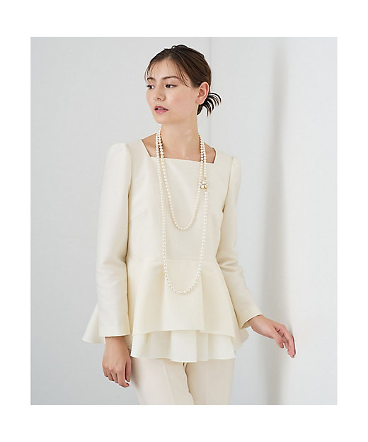 ダブルクロスペプラム ブラウス | ANAYI/アナイ | 三越伊勢丹