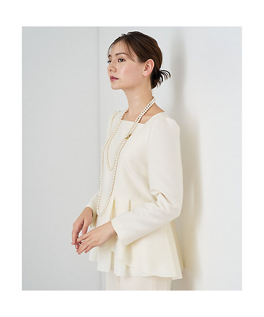 ダブルクロスペプラム ブラウス | ANAYI/アナイ | 三越伊勢丹