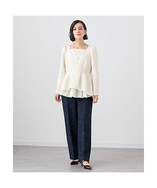 ダブルクロスペプラム ブラウス | ANAYI/アナイ | 三越伊勢丹