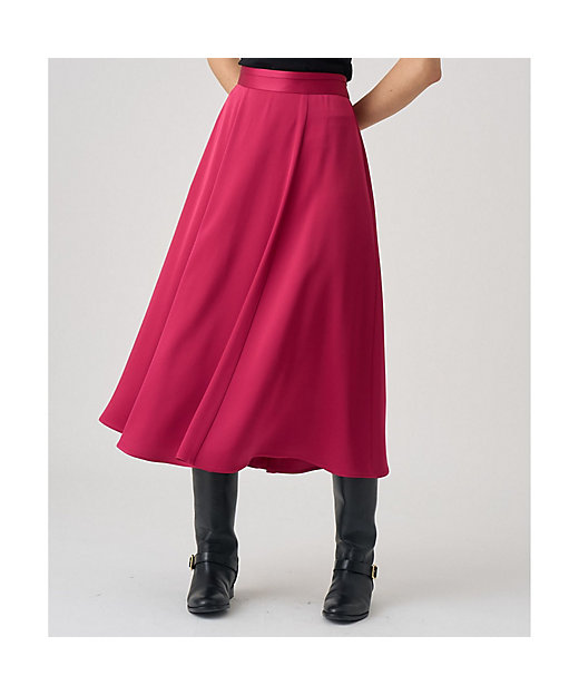 ダブルサテンタックベルトフレアスカート | ANAYI/アナイ | 三越伊勢丹