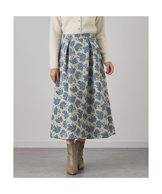 アイスラメフラワージャガードフレア スカート | ANAYI/アナイ | 三越