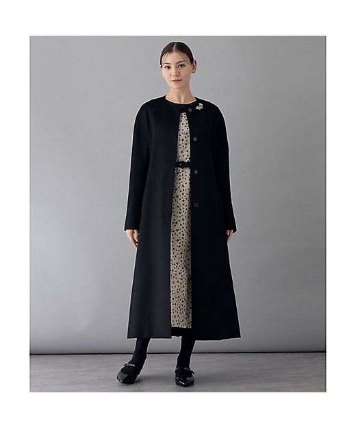 カシミヤベルト付きクルーコート | ANAYI/アナイ | 三越伊勢丹