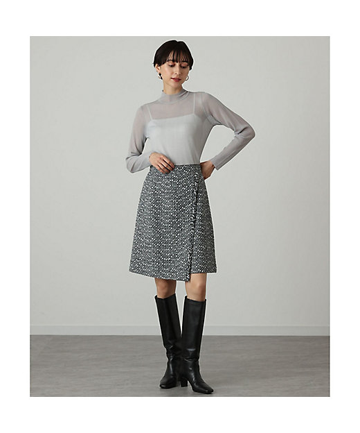 セットアップ対応商品】グレートーンツイードミニ スカート | ANAYI