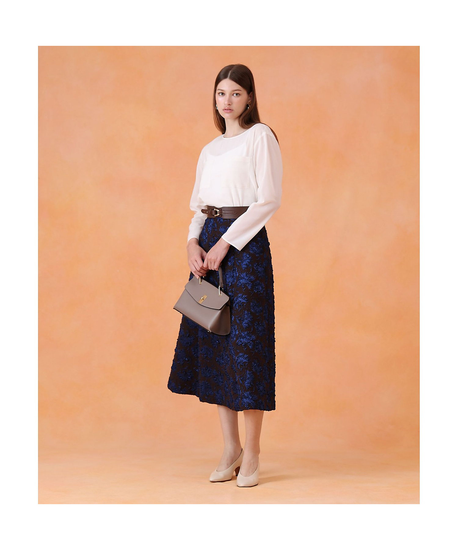 ラメフラワーフクレジャカードフレア スカート | ANAYI/アナイ | 三越