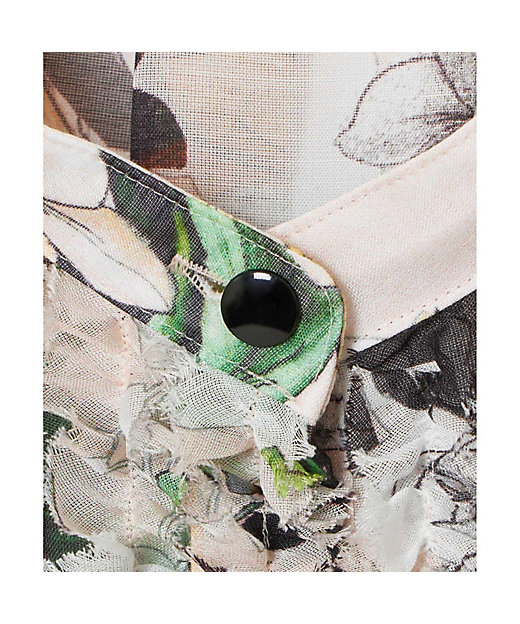 bouquet プリント ミニフリルブラウス | ANAYI/アナイ | 三越