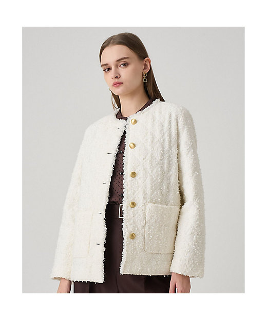 フラッグツイードキルティングコート | ANAYI/アナイ | 三越伊勢丹