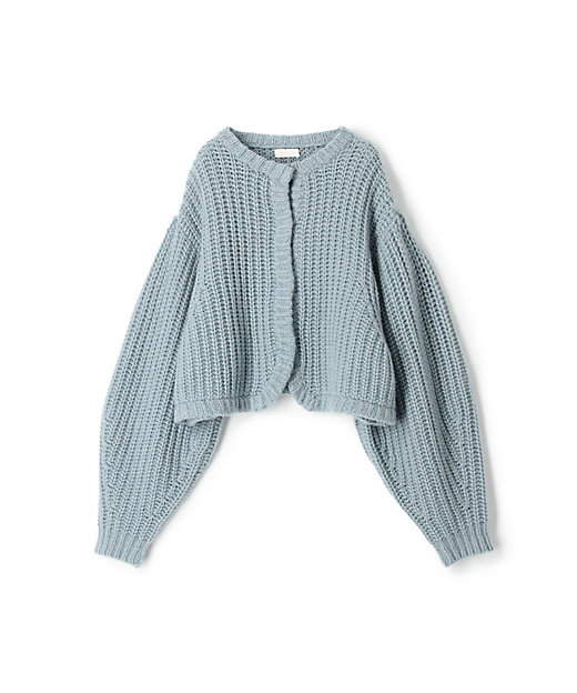 ラグジュアリーカシミヤ バルーンスリーブカーディガン | maison