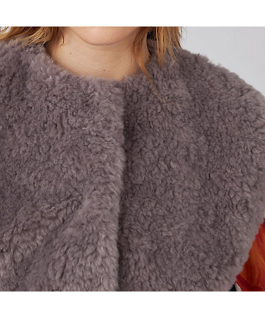 ランダムファー ショートベスト | maison TOMORROWLAND/メゾン