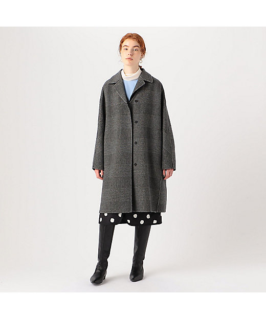 ウールカシミヤダブルフェイス バルカラーコート | maison