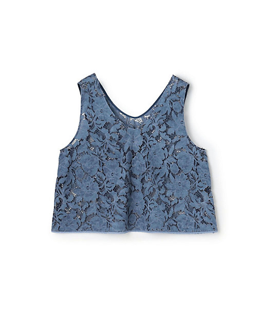 ピグメントレース ノースリーブブラウス | maison TOMORROWLAND/メゾン