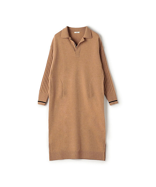 NZ LAMBS スキッパーワンピース | maison TOMORROWLAND/メゾン