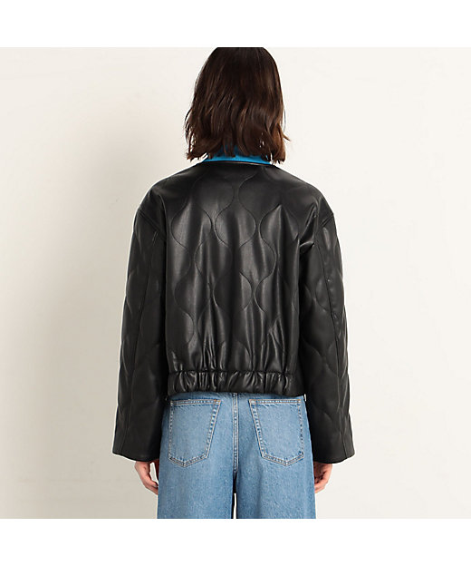 フェイクレザー キルティングジャケット | maison TOMORROWLAND/メゾン