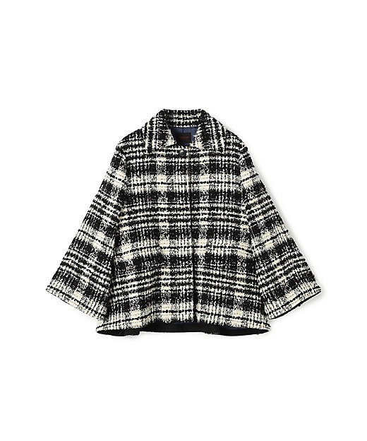 オーロラグレンチェック Aラインコート | maison TOMORROWLAND/メゾン
