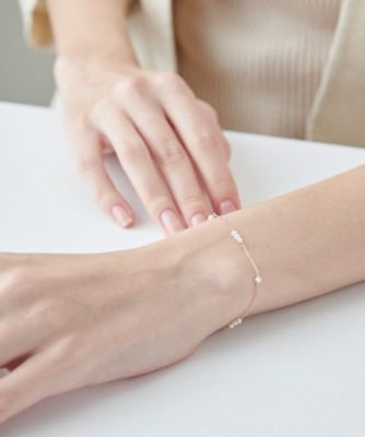 レイヤード］ K10MPG パール ステーション ブレスレット | ete