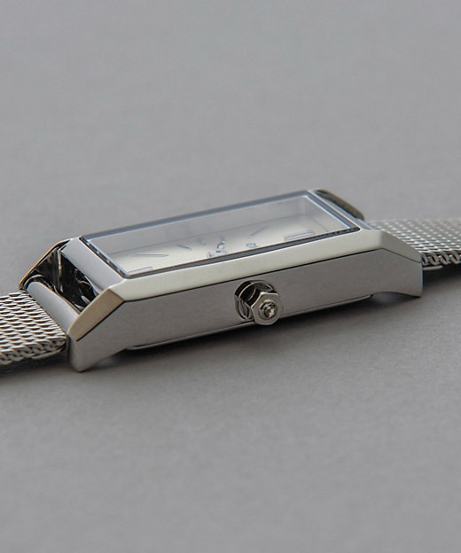 レクタングルフェイス メッシュベルト ウォッチ | ete bijoux (Women