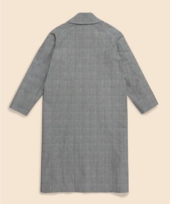 コットン／リネン グレンチェック バルカラーコート | Brooks Brothers