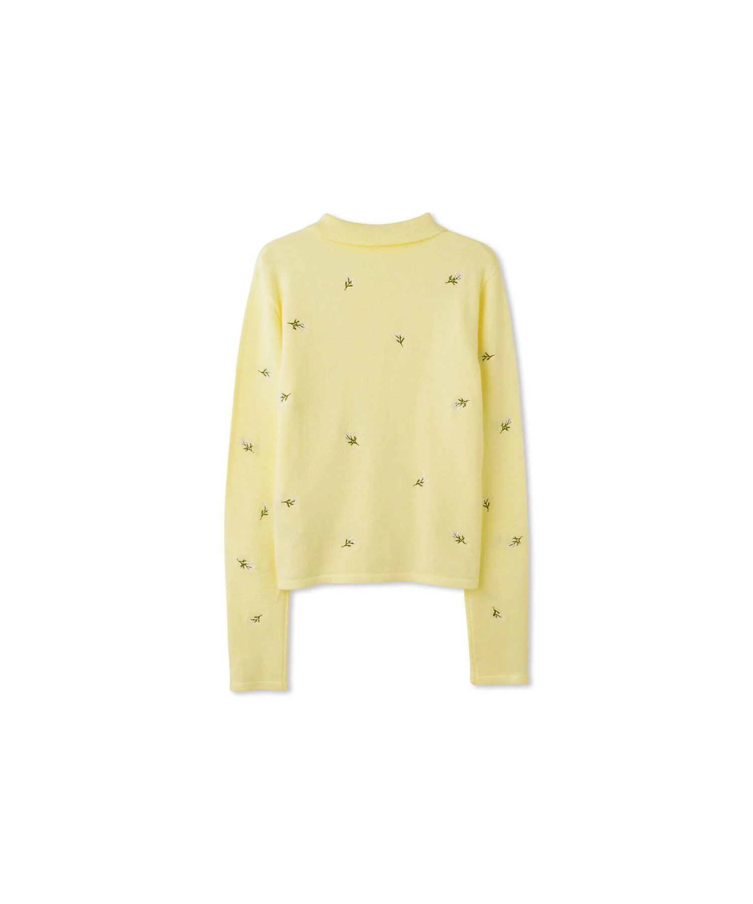 フラワー刺繍ポロニットトップス≪手洗い可能≫ | QUEENS COURT（Women