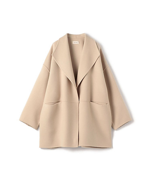 一部WEB限定】ダブルフェイスメルトンビーバー ショートコート