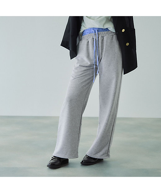 配色ドッキングスウェットパンツ≪セットアップ対応／手洗い可能