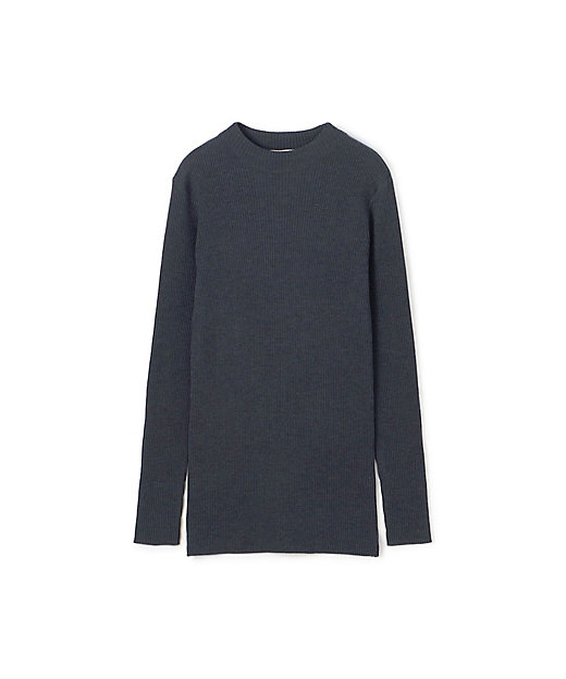 プルミエールウールリブ ビルドネックプルオーバー | GALERIE VIE