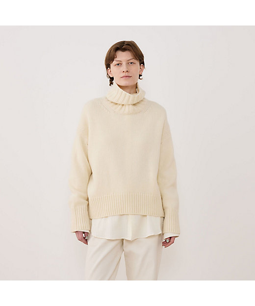 ファインウール タートルネックプルオーバー | GALERIE VIE (Women