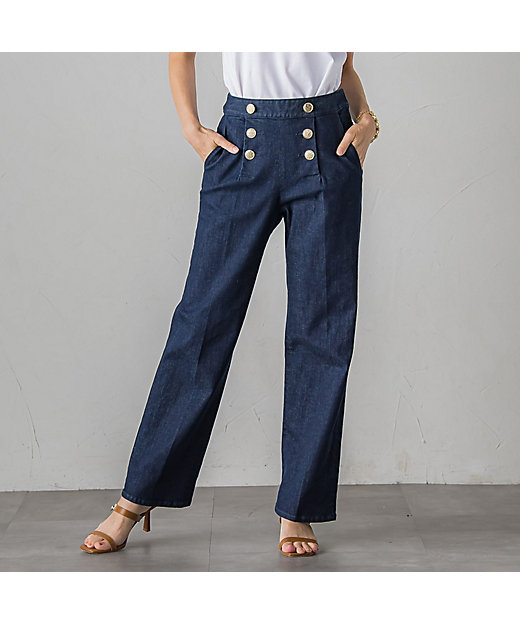 マリンデニムパンツ≪洗濯機で洗える≫ | Viaggio Blu (Women