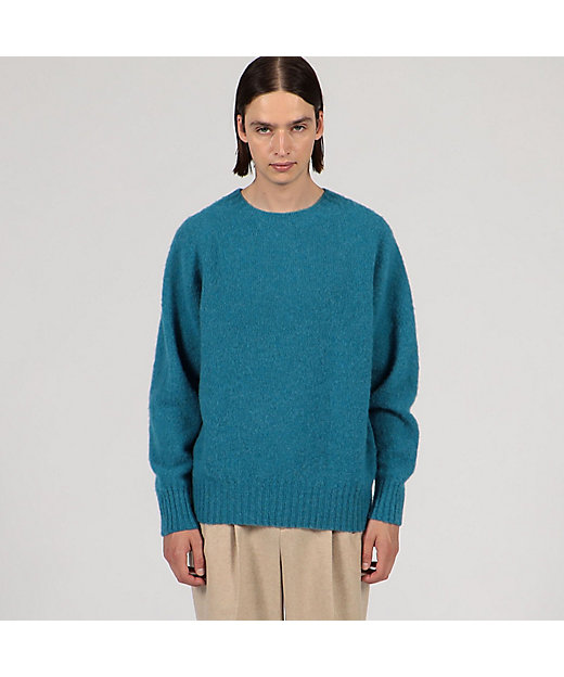 別注】Harley of Scotland ウール クルーネックプル