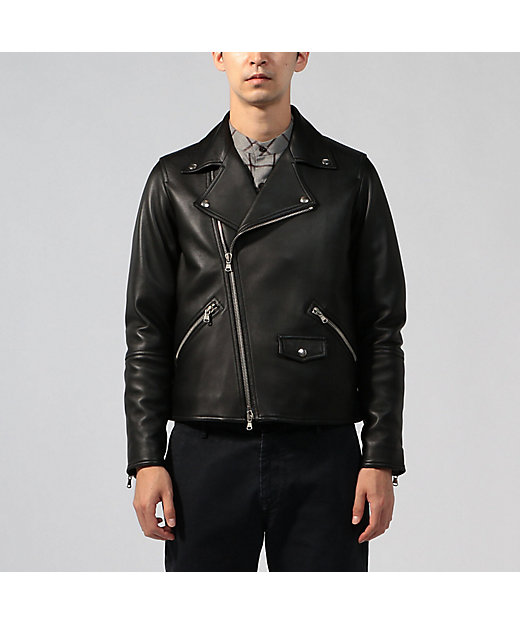 別注】DENIM×TOMORROWLAND ラムレザーダブル