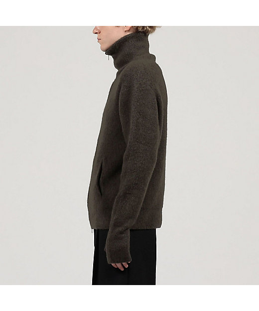 ウール カシミヤ シルク ジップアップ ニットブルゾン | TOMORROWLAND