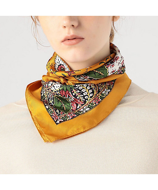 SOULEIAO シルクプリント ミニスカーフ | maison TOMORROWLAND