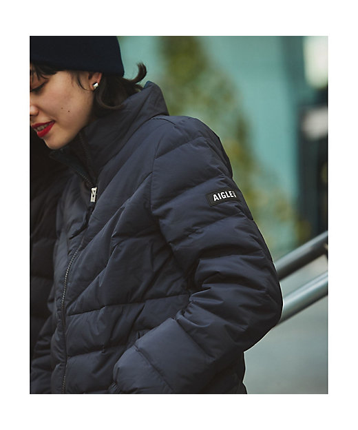 撥水 ショート丈 スタンドジップ プレミアムグースダウンジャケット