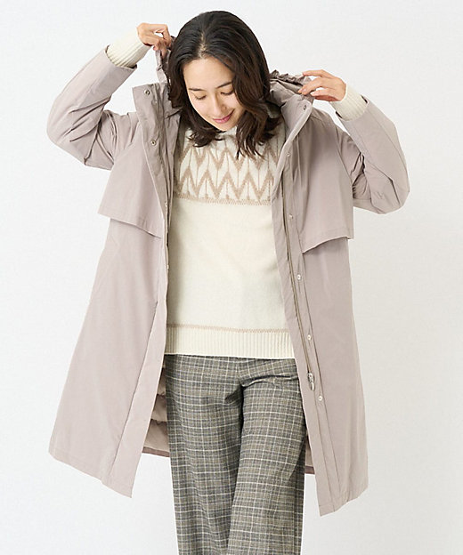 ステッチレスタフタAラインロングダウン | GEORGES RECH (Women