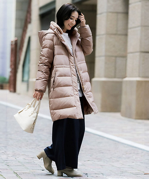 ベーシックタフタロングダウンコート | MK MICHEL KLEIN (Women